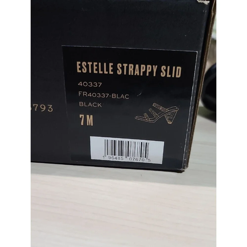 Frye Estelle Strappy Slid Black Sandals - US Women's 7 New